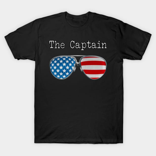 AMERICA PILOT GLASSES THE CAPTAIN T-Shirt by SAMELVES